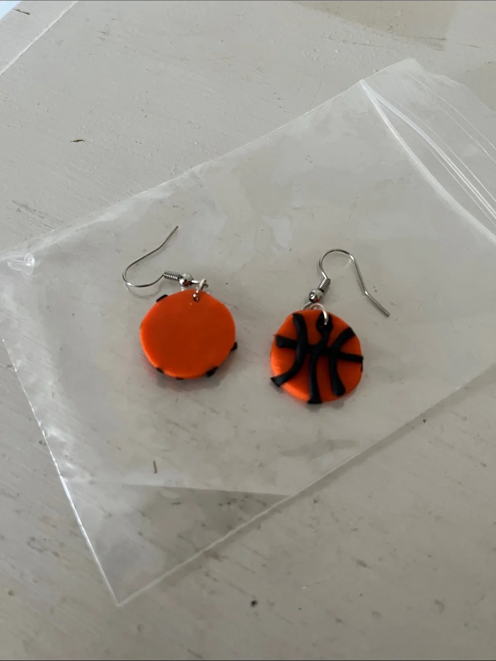 Basketball Earrings - handmade